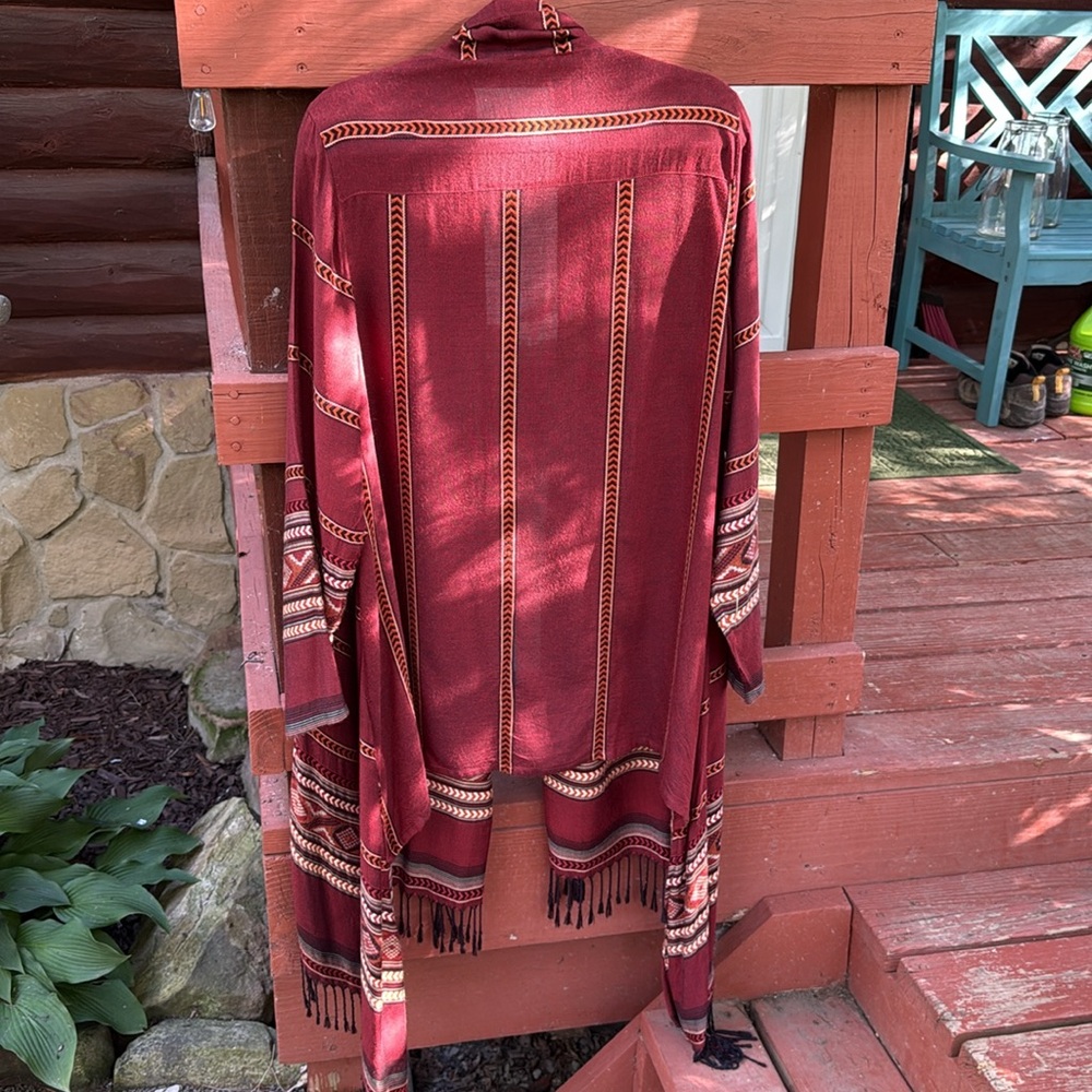 Soft Surroundings, Native Pattern Topper/Kimono, … - image 6